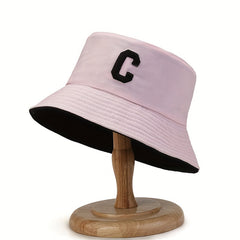 Double Sided Bucket Hat For Men And Women Solid Light Board Sun Hat Couple