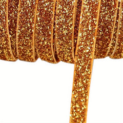 5 Yards 10mm Glitter Velvet Ribbon DIY Gift Wrapping Hair Bows Wedding Party