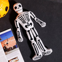 Funny Skeleton Plush Toy Halloween Skull Ornaments Doll Sofa Decoration
