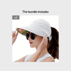 Wide Brim Sun Protection Visor Sun Hat Anti UV Lightweight Breathable Beach Hat