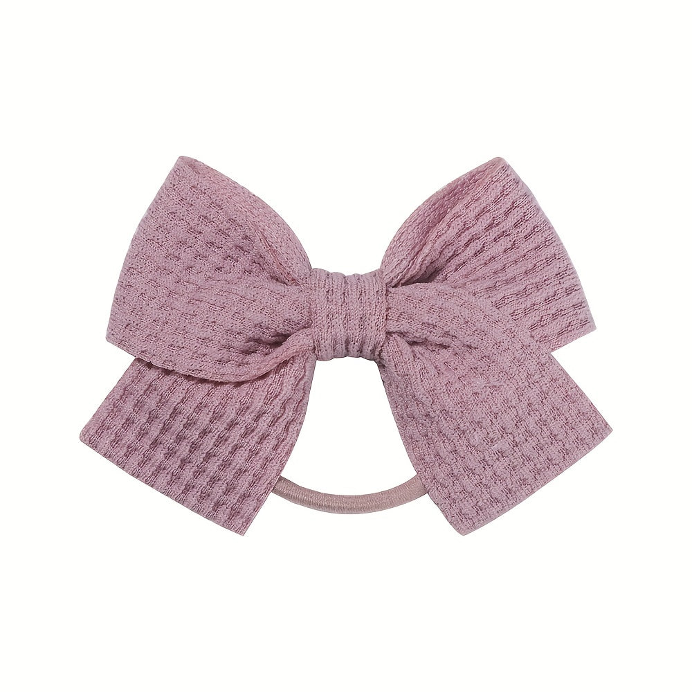 15pcs Random Bow Hair Tie Hair Bands Ponytail Holders for Baby Girls