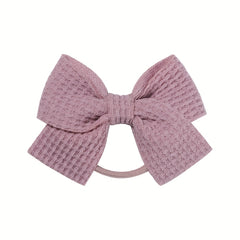 15pcs Random Bow Hair Tie Hair Bands Ponytail Holders for Baby Girls