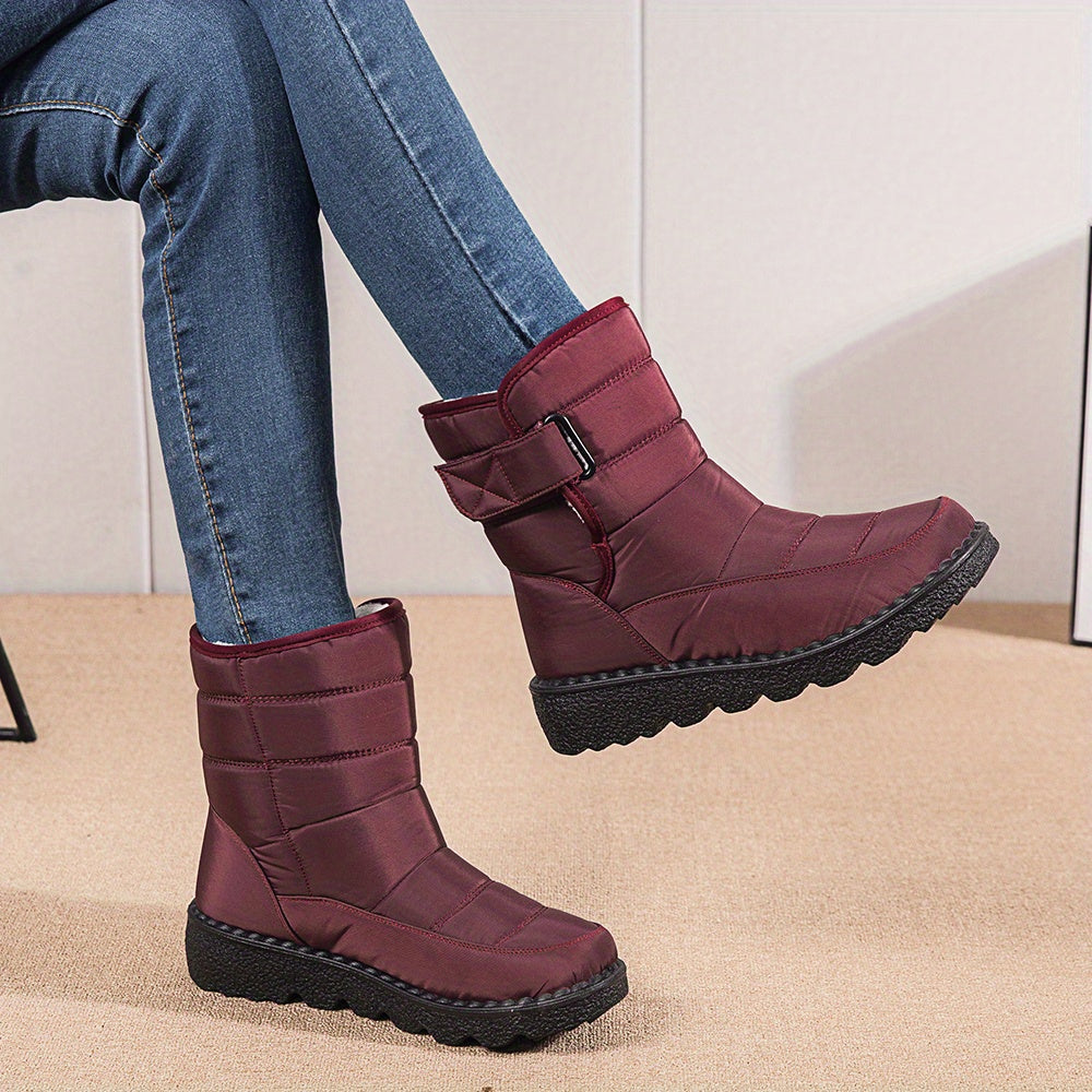 Women's Waterproof Ankle Boots Plush Inner Thermal Snow Boots