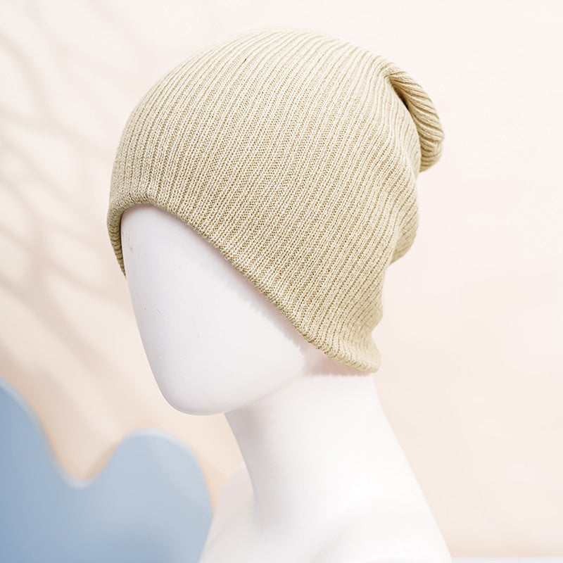 Solid Knitted Ski Hat for Men and Women