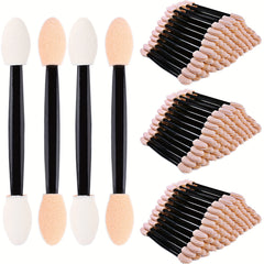 600pcs Dual Sided Eyeshadow Brushes Sponge Applicators