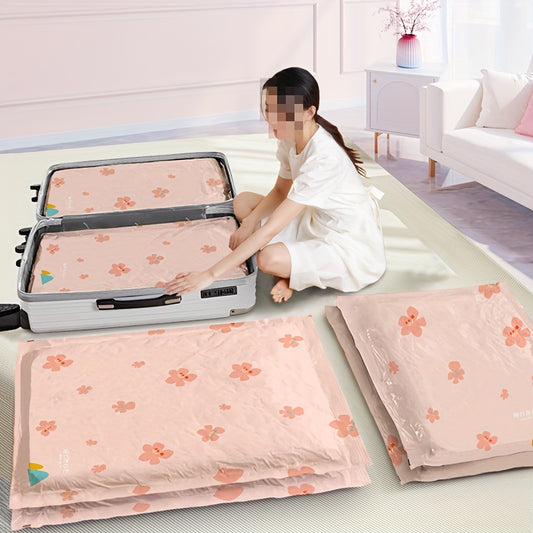 6pcs Vacuum Compression Storage Bag Sealed Organizer for Clothes Blankets