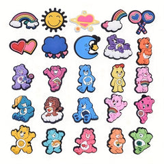 25pcs Bear Pattern Charms Shoes Slippers Decoration Accessories