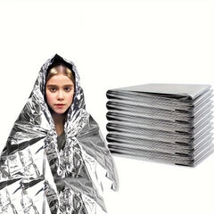 4pcs Mylar Emergency Blankets for Camping Hiking First Aid