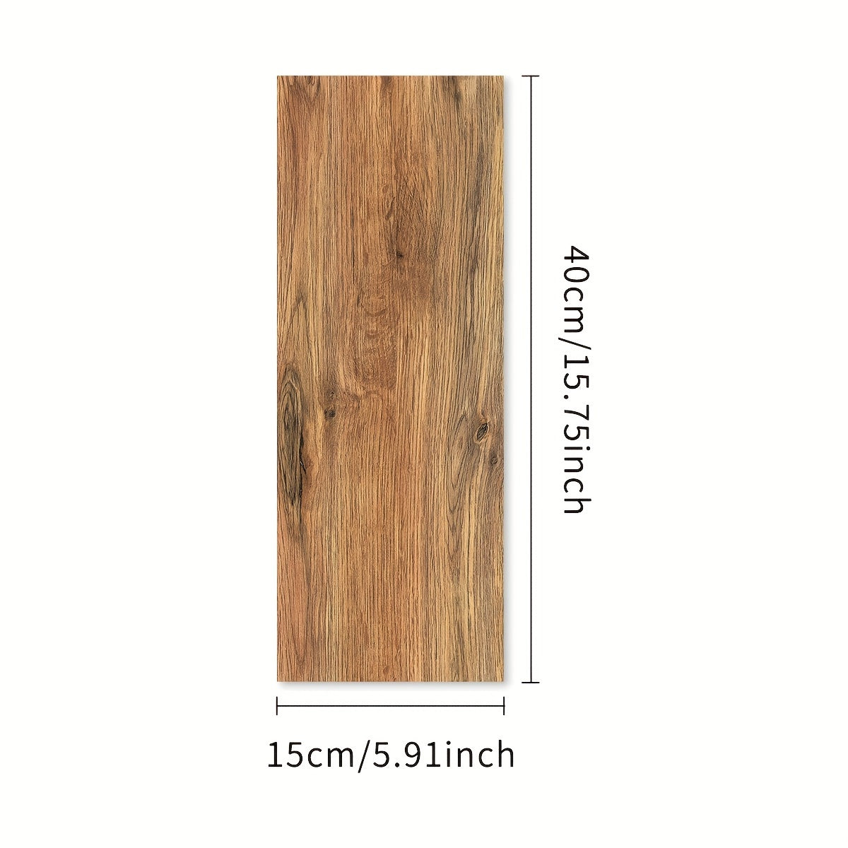5pcs Wood Pattern Floor Sticker Waterproof Tile Sticker Home Decor 0.7mm