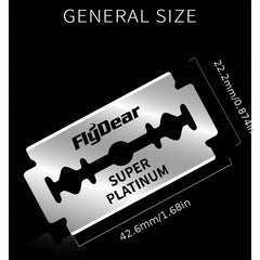 Stainless Steel Double Sided Blade Manual Razor Blades Shaving Barber's