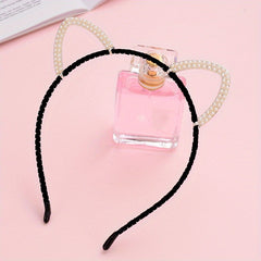 Cat Ears Rhinestone Headband Halloween Party Hair Accessories