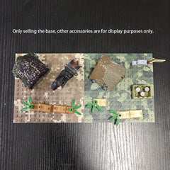 Military Camouflage Base Plate Building Block Toy for Kids