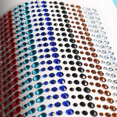 900pcs Rainbow Rhinestone Sticker for Crafts Body Hair Nails Makeup