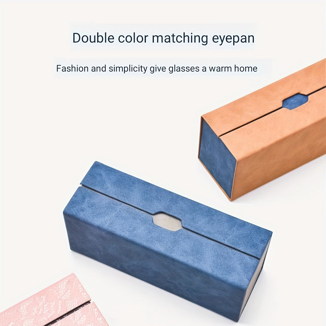 Double Layer Glasses Case Portable Sunglasses Myopia Glasses Case