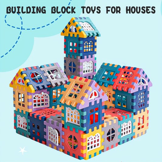 Large House Building Blocks Set