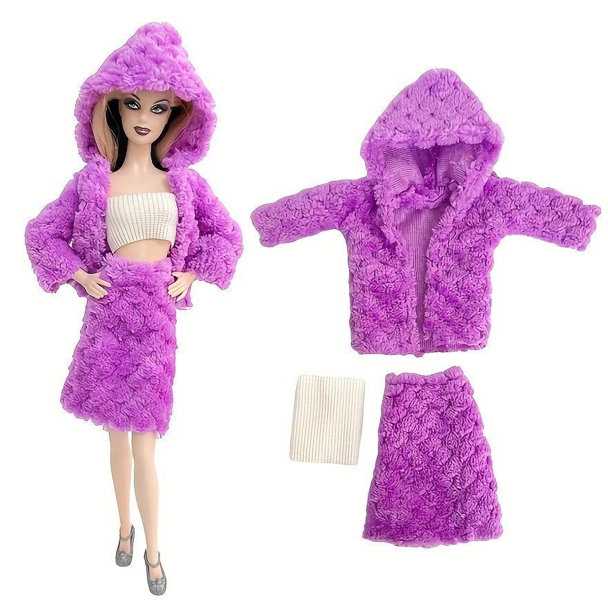Doll Winter Coat Pants Dress Set for 29.97 cm Dolls