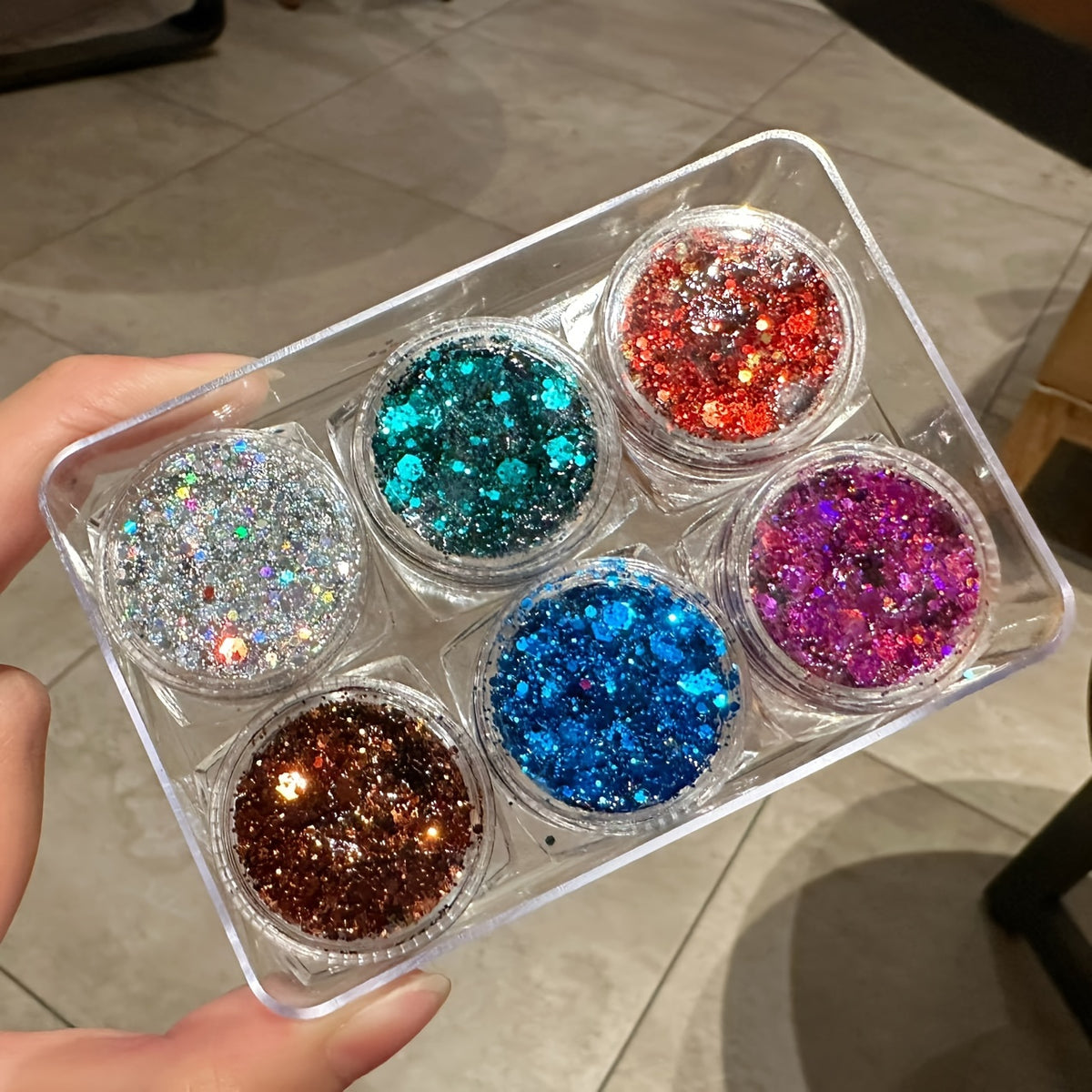 Colorful Glitter Powder Gel for Body and Face Makeup