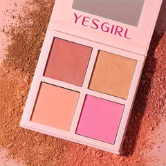 Blush Hot Pink Palette Face Makeup Blush Powder Matte 14g