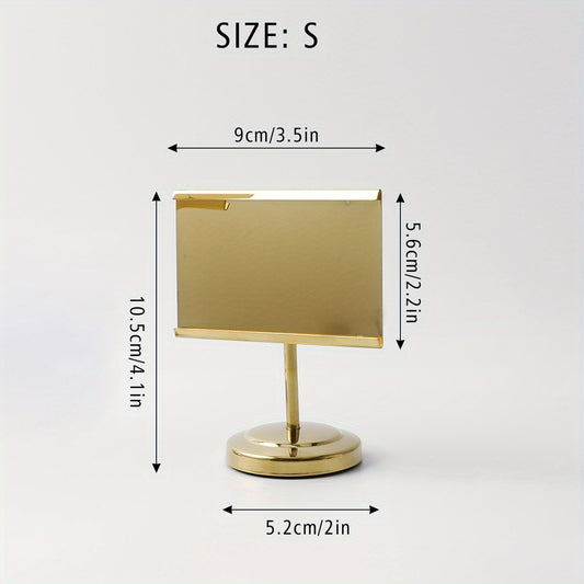 Stainless Steel Table Number Holder for Home and Office Decor