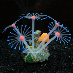 Silicone Coral Plants Underwater Aquarium Ornament Lifelike Decor