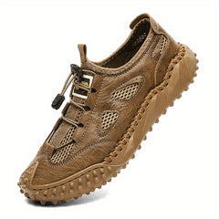 Men's Lace Buckle Walking Shoes Breathable Casual Sneakers