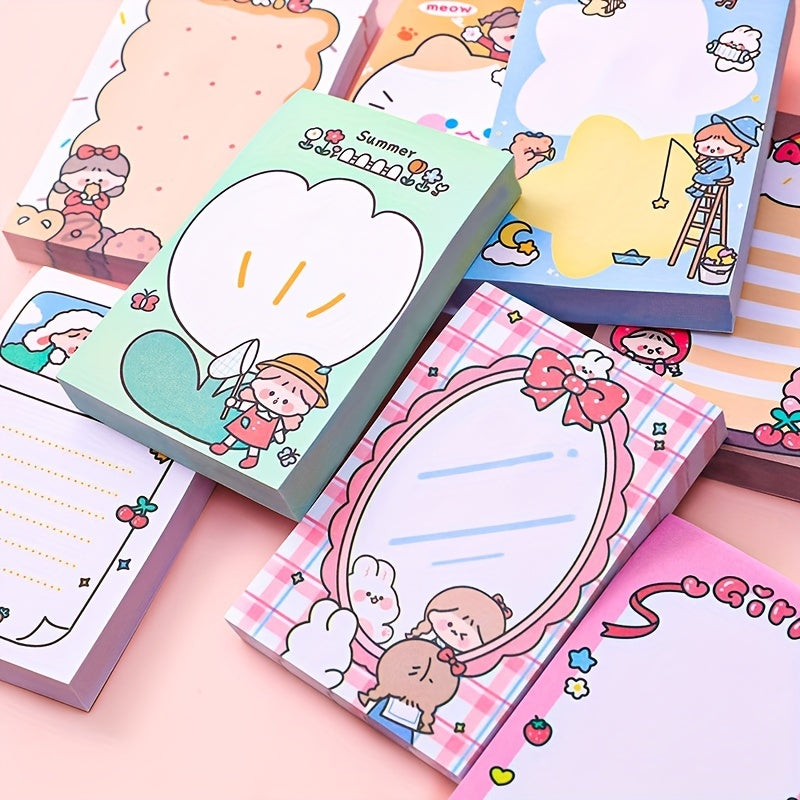80sheets Cute Cartoon Sticky Notes for Office School Supplies