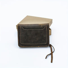 Vintage Crazy Horse Leather Wallet with Coin Pocket