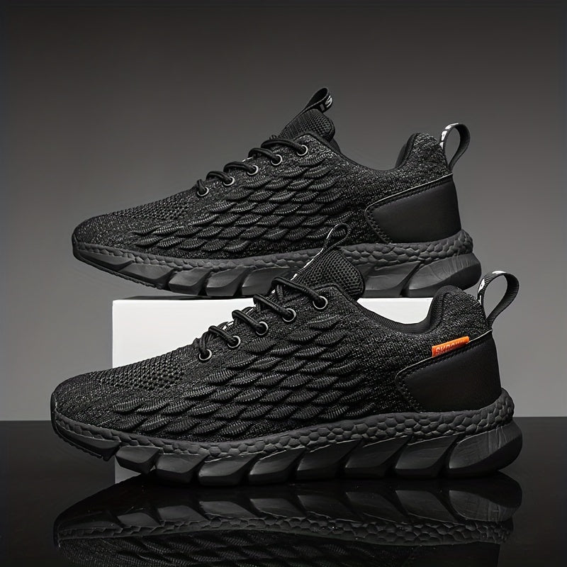 Men's Knitted Walking Shoes Lightweight Comfy Casual Shoes