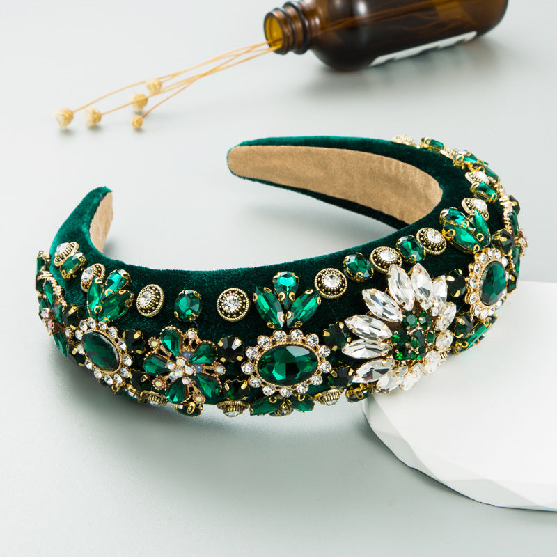 Rhinestone Headband Glitter Hair Accessories For Women