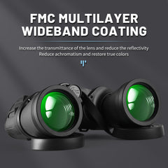 Portable HD Long Range Binoculars for Travel Camping Hiking