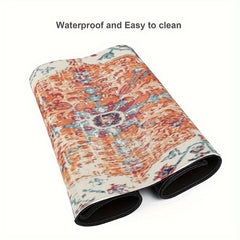 Large Boho Floral Mouse Pad for Gaming and Office Use