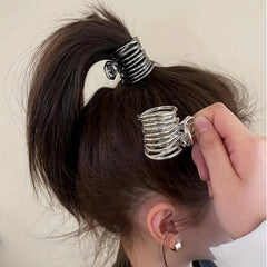 Geometric Metal Ponytail Holder Hair Accessory