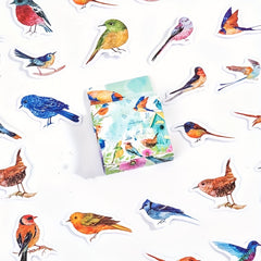 46 Pcs Adorable Animal Sparrow Stickers for Scrapbooking Labeling Journaling