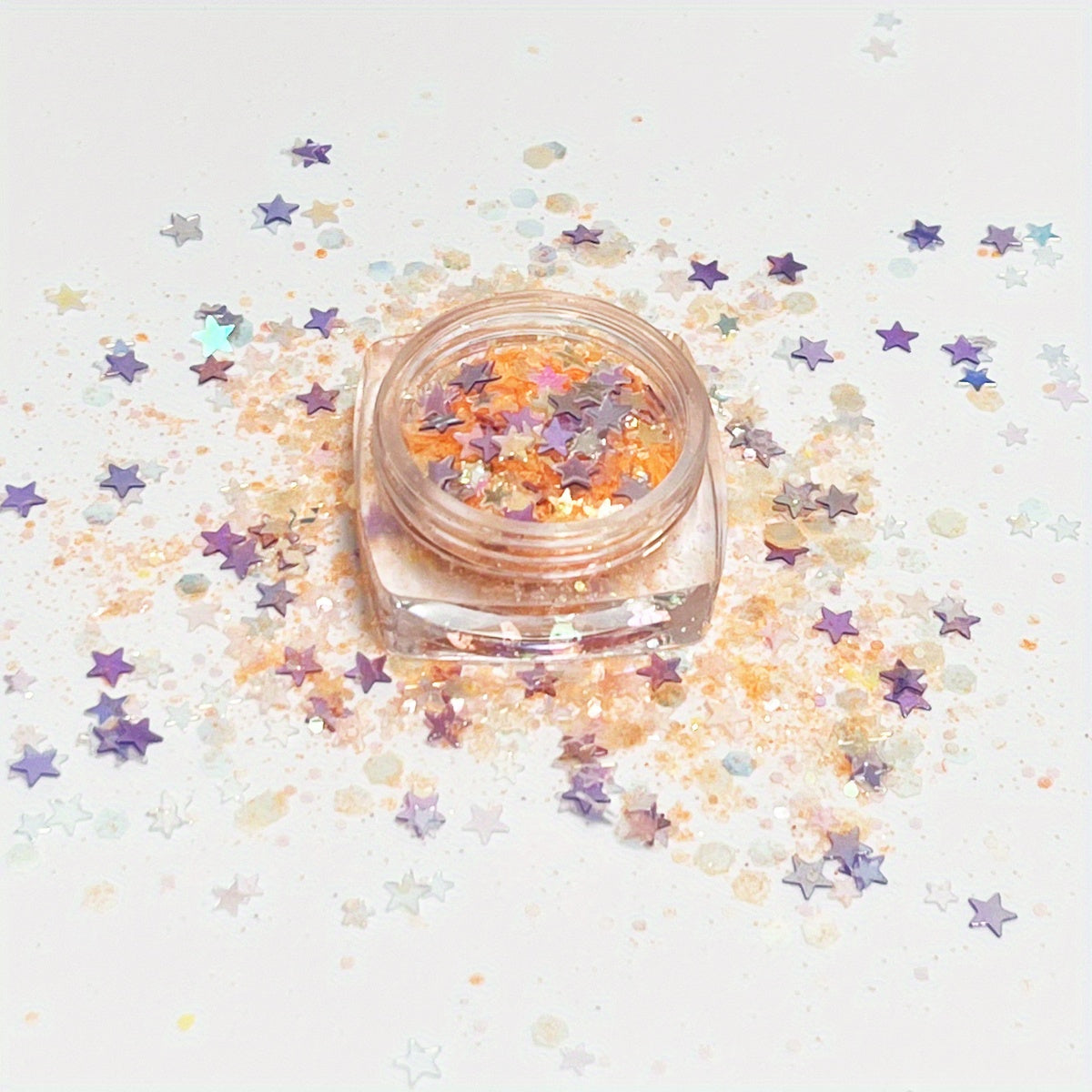 10g Star Glitter Pink Sequins Nail Epoxy Resin Filler DIY Jewelry Making