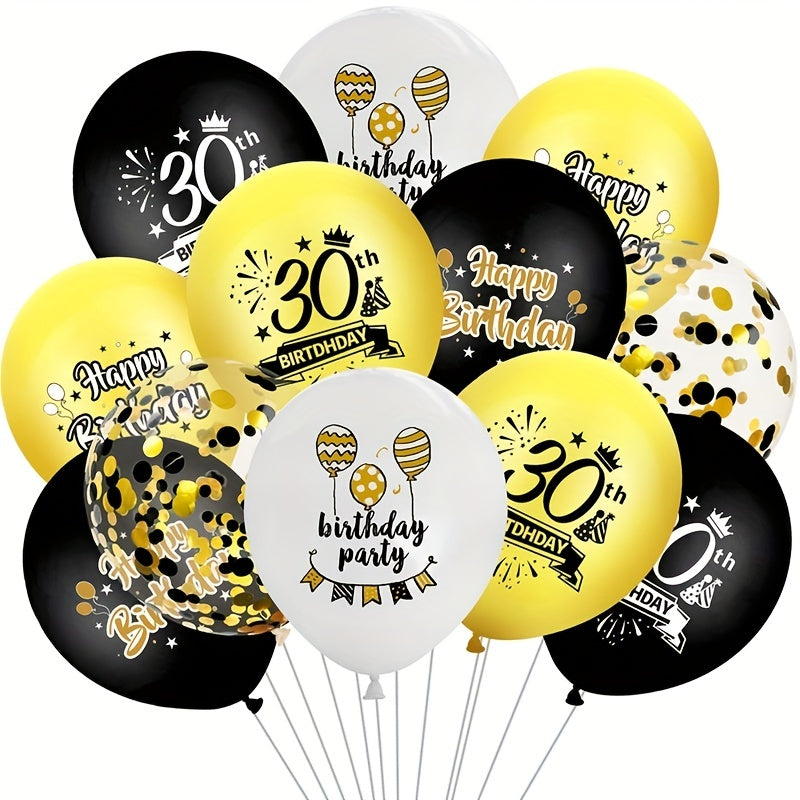 Happy Birthday Balloons Air Globs Party Decoration Adult 30 40 50 60