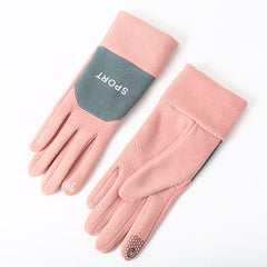 Women's Warm Fleece Touch Screen Gloves Cold Proof