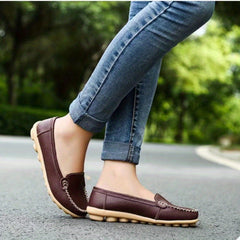 Women's Solid Slip On Loafers Comfortable Flats