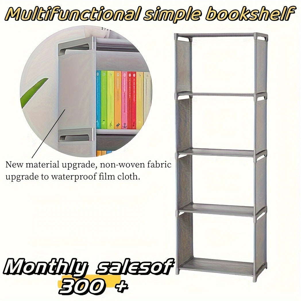 5 Tier Bookshelf Tall Bookcase Shelf Storage Organizer Modern Book Shelf