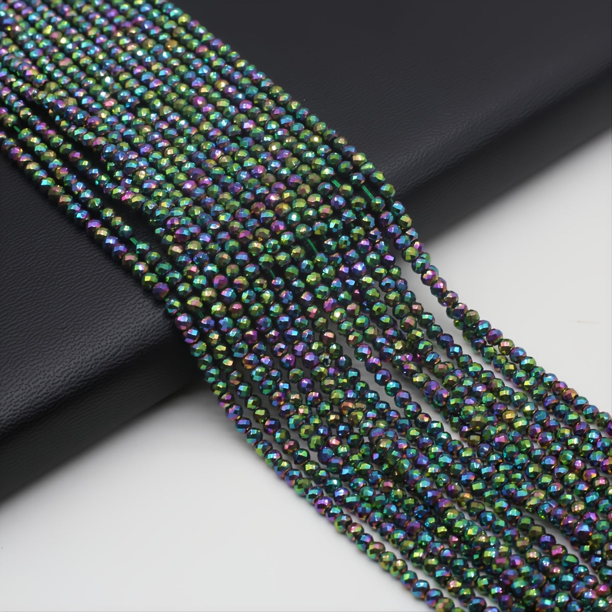 Green Point Cut Bead Beaded 38 Cm 14 9'' Stone Faceted Loose Gemstone Bead