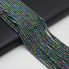 Green Point Cut Bead Beaded 38 Cm 14 9'' Stone Faceted Loose Gemstone Bead
