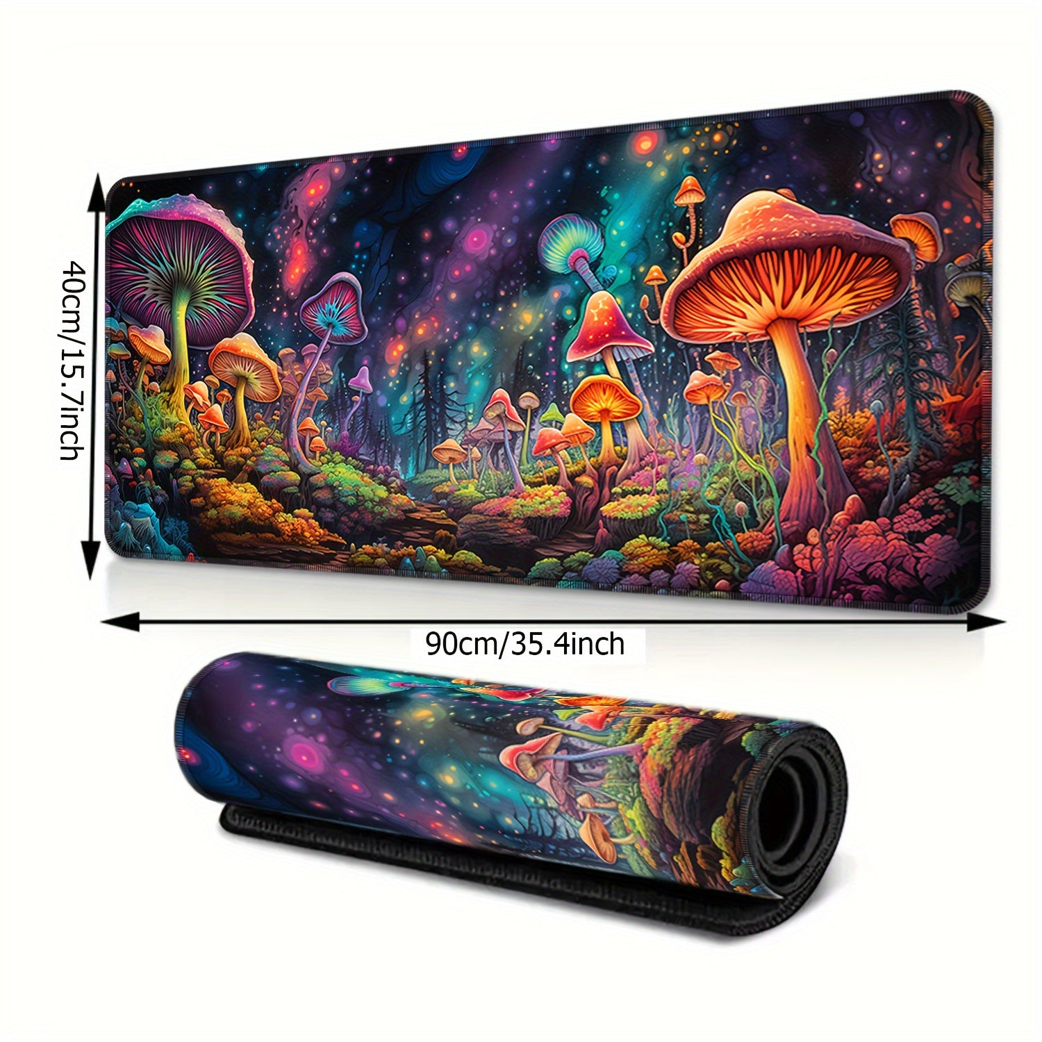 Large Mushroom Game Mouse Pad Computer HD Keyboard Pad Non Slip