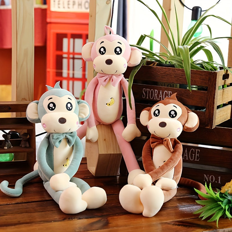 Plush Monkey Stuffed Animal Doll For Play & Decor