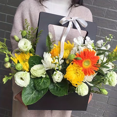 Waterproof Handheld Flower Basket Paper Box Flower Packaging