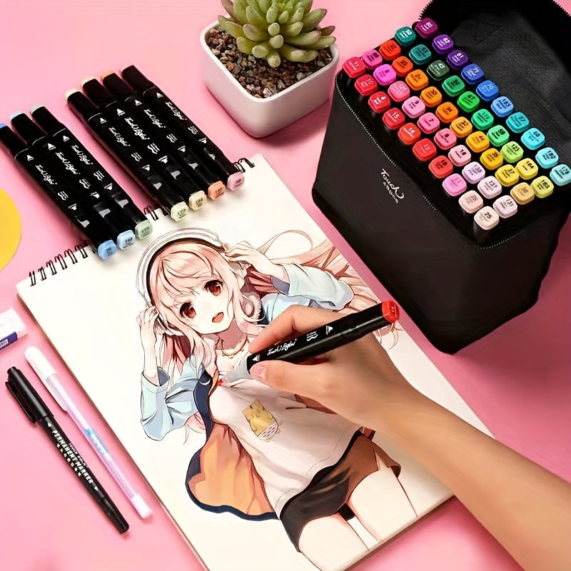 Dual Tip Art Markers Set for Kids & Adults