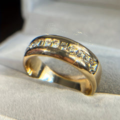 Zircon Engagement Rings Set Women Wedding Mens Ring