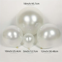 Pearl Balloons in Various Sizes for Parties and Weddings
