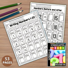Kindergarten Math Workbook Learn Numbers 11-20 with Activities