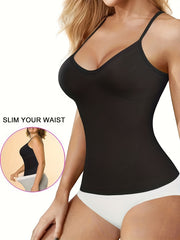 Solid Cami Top Sleeveless Scoop Neck