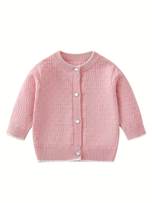 Baby Girls Button Sweater Cardigan for Spring Autumn Winter