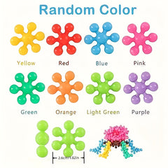 3D Snowflake Building Blocks DIY Assembly Toy Educational Puzzle Set